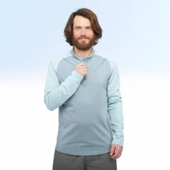 Quechua Hiking Clothing Men’s Snow Hiking Warm Long-Sleeved T-Shirt SH100