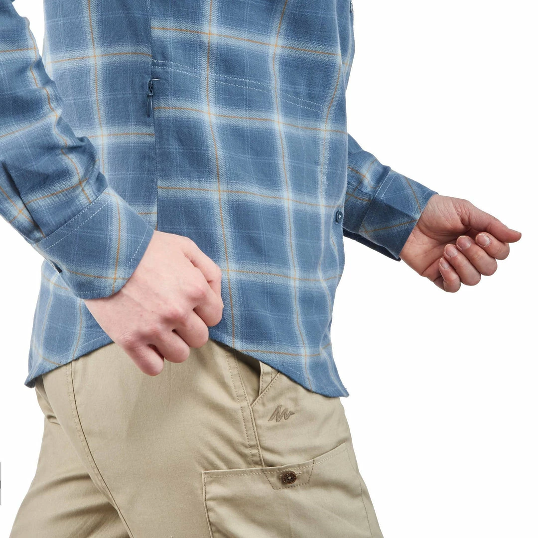 Forclaz Hiking Clothing Women's Travel Backpacking Warm Long-Sleeved Shirt Travel 100