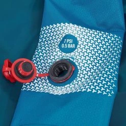 Quechua Air Seconds Fresh & Black, Inflatable Waterproof Family Camping Tent, 5 Person 2 Room Hiking Clothing