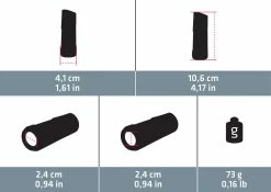 Quechua Kids' Hiking Fixed Focus X6 Magnification Monocular MH M 100 Hiking Clothing