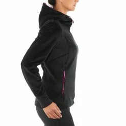 Quechua Hiking Clothing MH520 Women's Hiking Fleece Jacket - Black