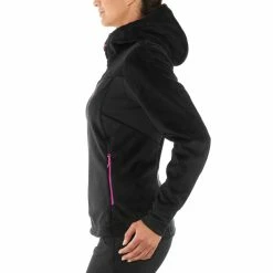 Quechua Hiking Clothing MH520 Women's Hiking Fleece Jacket - Black