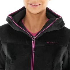 Quechua Hiking Clothing MH520 Women's Hiking Fleece Jacket - Black