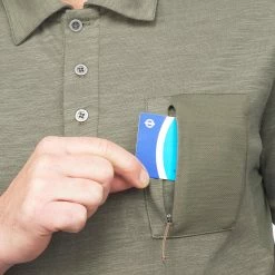 Forclaz Hiking Clothing Arpenaz 500 Men’s Short Sleeved Polo - Blue