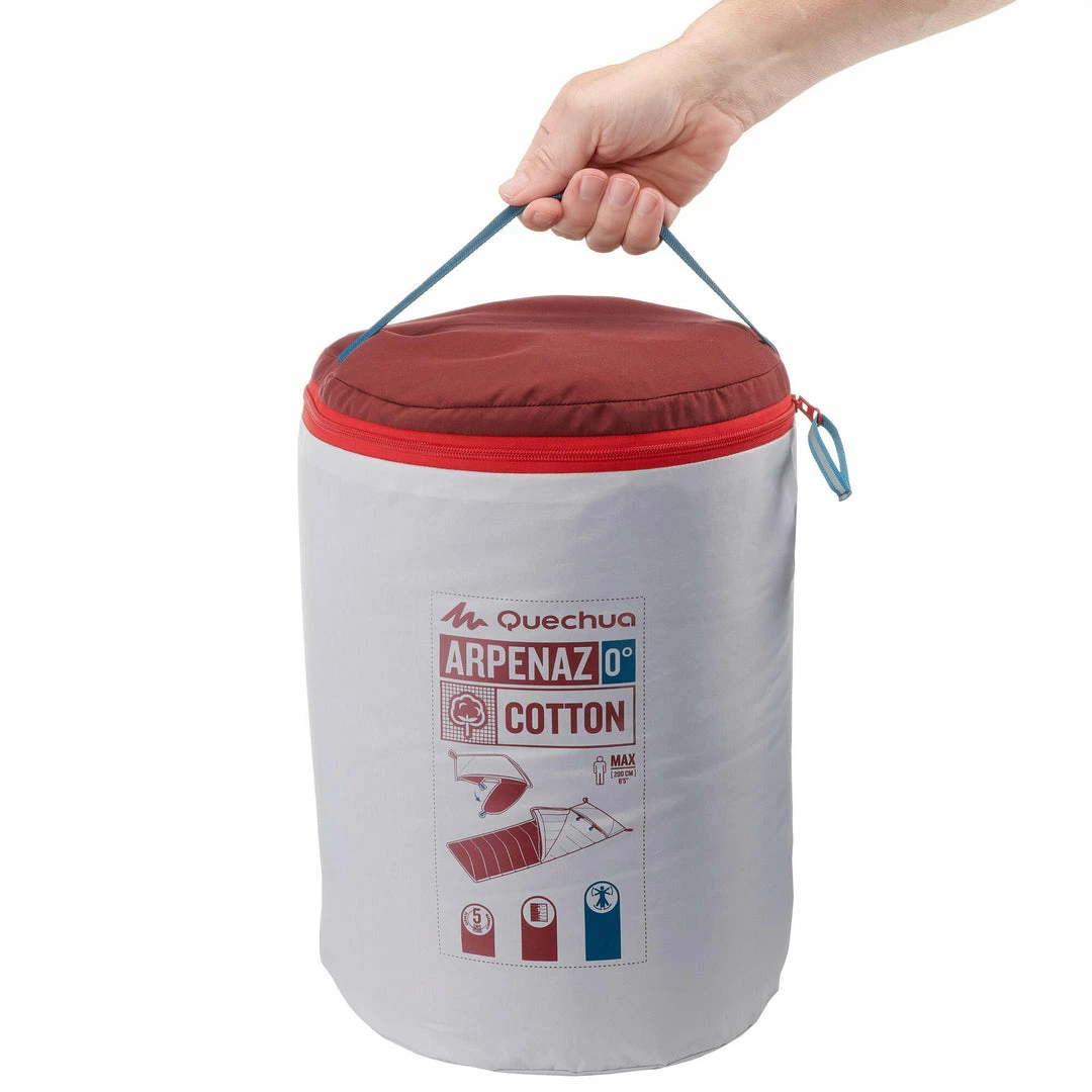 Quechua Hiking Clothing Arpenaz, 32° Cotton Camping Sleeping Bag