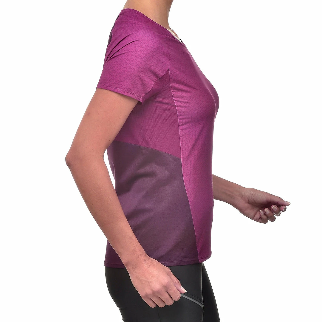 Quechua Hiking Clothing Women's Short-Sleeved Mountain Hiking T-Shirt MH500