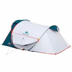 Quechua 2 Seconds XL Fresh & Black, Waterproof Pop Up Camping Tent, 2 Person Hiking Clothing