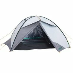 Hiking Clothing Forclaz QuickHiker Fresh & Black, Waterproof Backpacking Tent, 3 Person