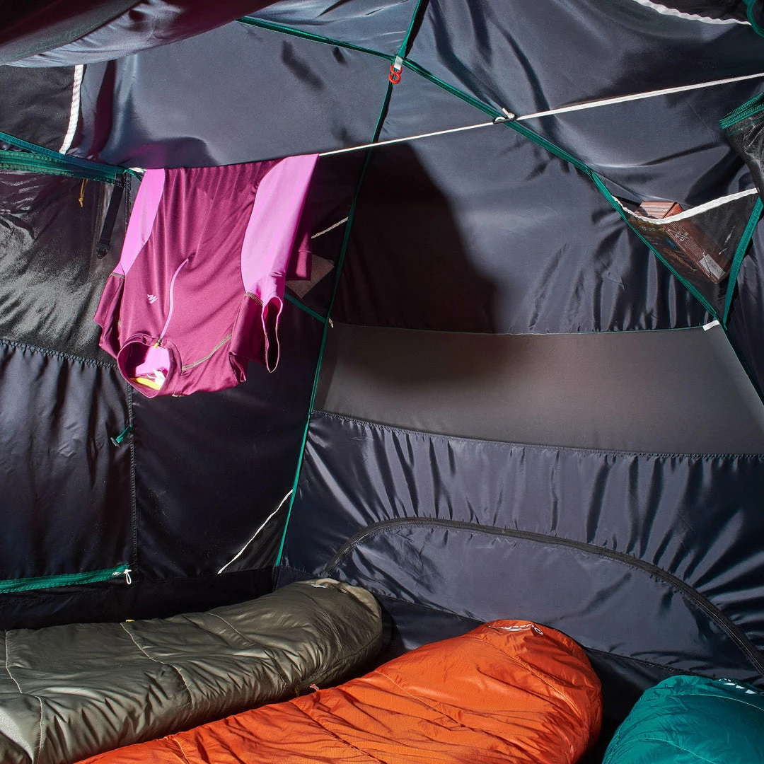 Hiking Clothing Forclaz QuickHiker Fresh & Black, Waterproof Backpacking Tent, 3 Person