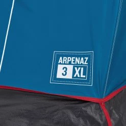 Hiking Clothing Quechua Arpenaz 3XL Fresh & Black, Waterproof Camping Tent, 3 Person