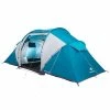 Quechua, Waterproof Family Camping Tent, 4 Person 2 Rooms