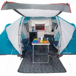 Quechua, Waterproof Family Camping Tent, 4 Person 2 Rooms