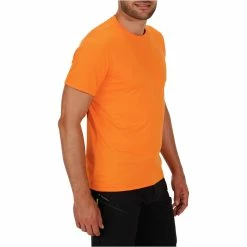 Quechua Hiking Clothing Men's Tech FRESH 50 Long-Sleeved Hiking T-Shirt Orange