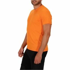 Quechua Hiking Clothing Men's Tech FRESH 50 Long-Sleeved Hiking T-Shirt Orange