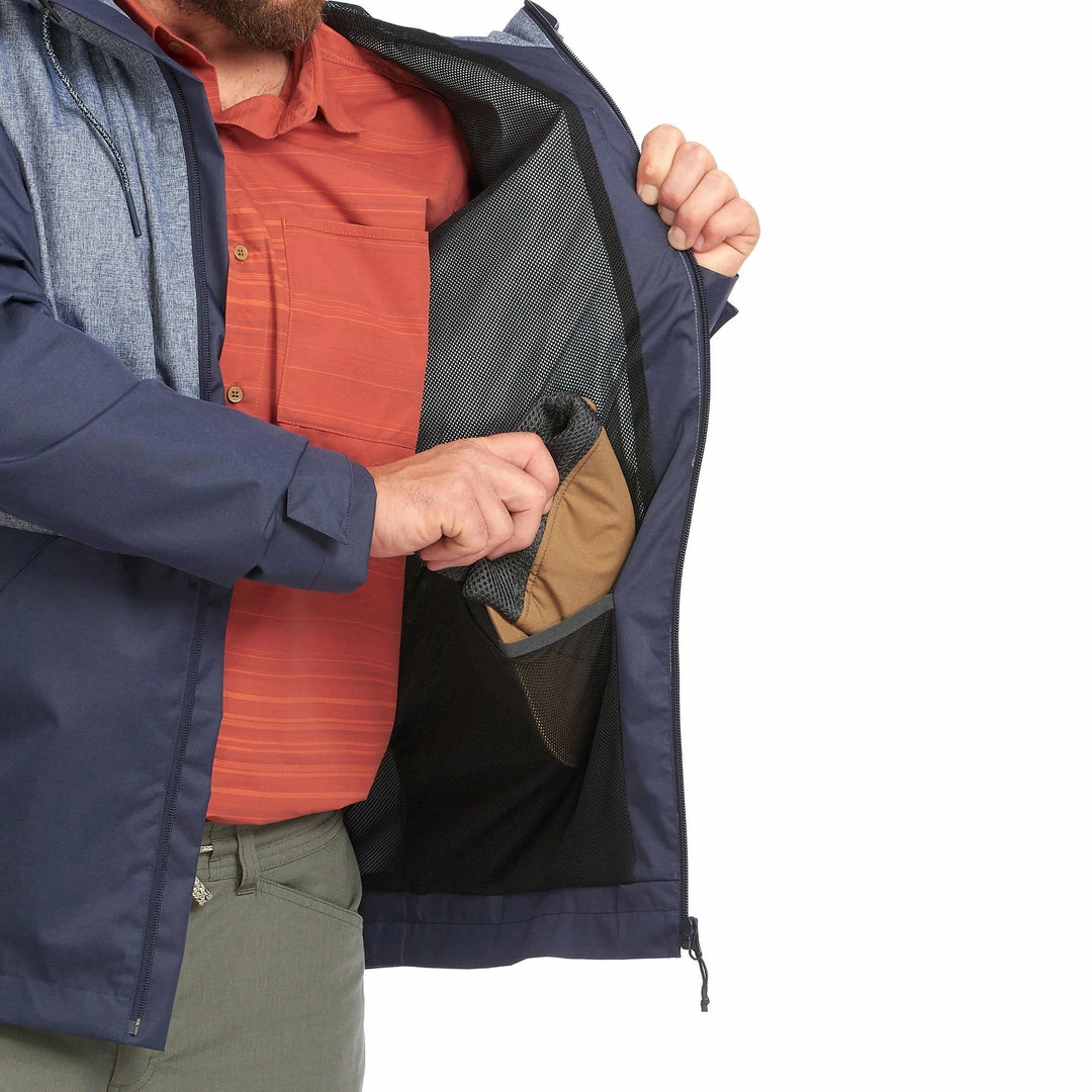 Hiking Clothing Forclaz Travel 100, Compact Hiking Jacket, Men's